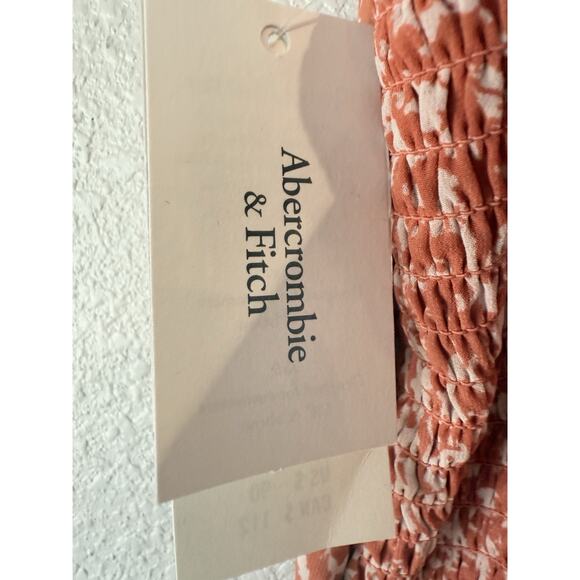 Abercrombie &‎ Fitch Midi Dress Smocked Milkmaid, Sweetheart, Romantic Sz Small - Picture 11 of 13